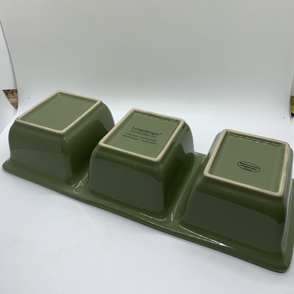 LONGABERGER Botanical Fields Relish Condiment Dish - Picture 10 of 11